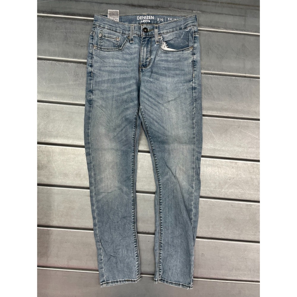 Denizen Levis 216 Skinny Fit Jeans Mens 28x30 Blue Light Wash Denim